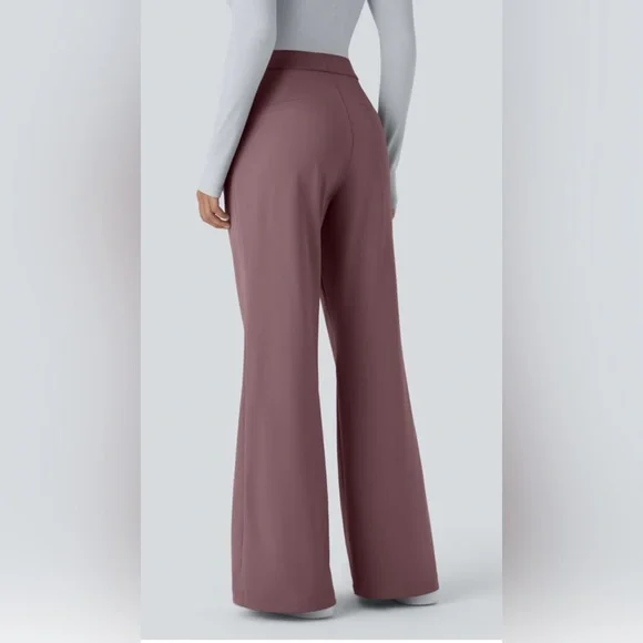 Halara Mauve Women's Flare Leg Pants Size XS - Picture 3 of 7